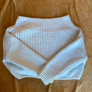 White forever 21 off shoulder knit sweater